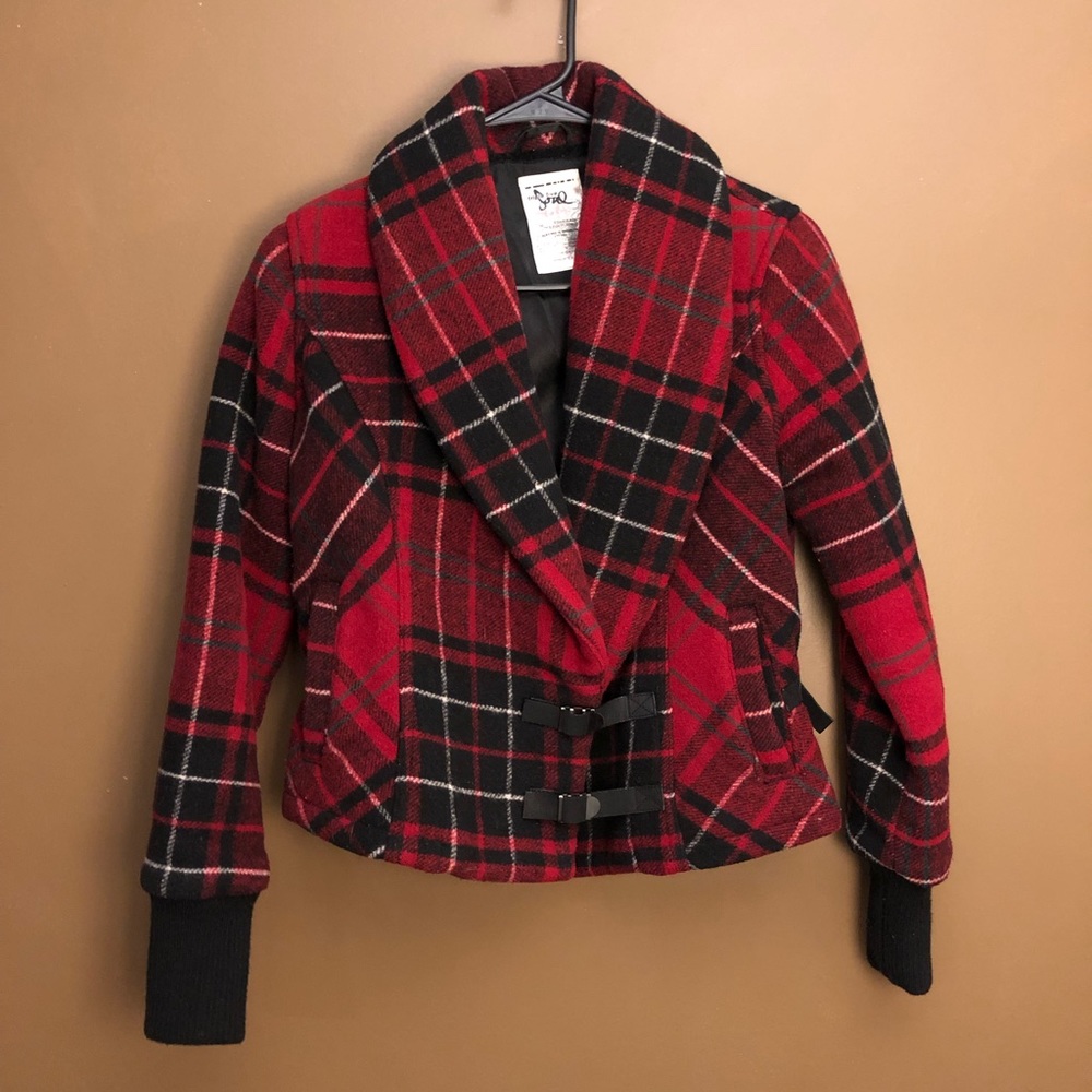 Vintage Plaid Wool Jacket